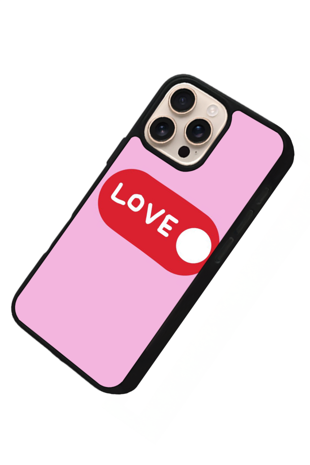 iPhone 14 Pro Max Uyumlu Kalp Love Tasarımlı Glossy Premium Kılıf