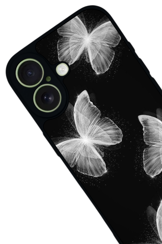 iPhone 17 Uyumlu Kelebek Tasarımlı Glossy Premium Kılıf