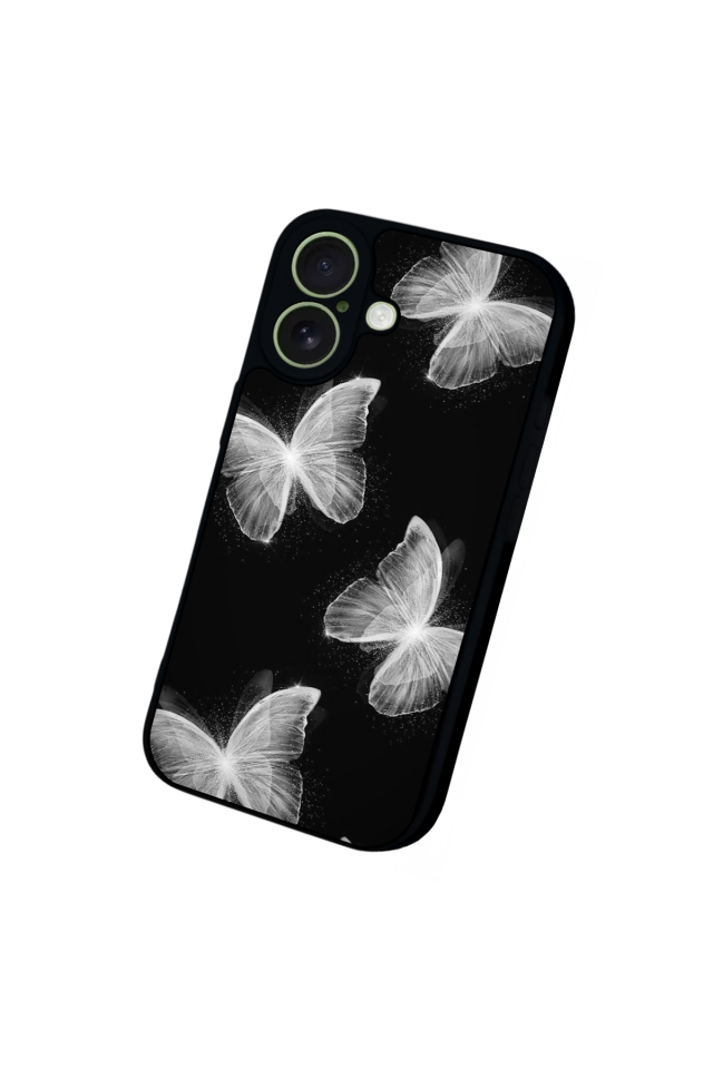 iPhone 17 Uyumlu Kelebek Tasarımlı Glossy Premium Kılıf