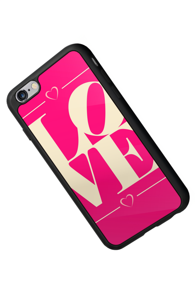 iPhone 6 Plus Uyumlu Love Tasarımlı Glossy Premium Kılıf