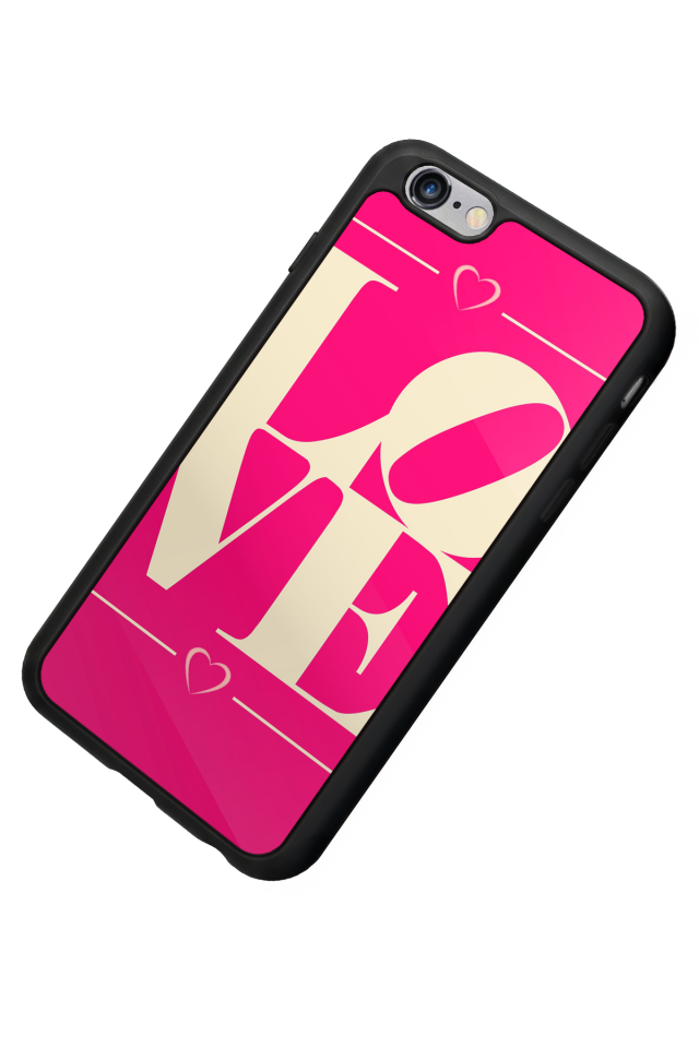 iPhone 6 Plus Uyumlu Love Tasarımlı Glossy Premium Kılıf
