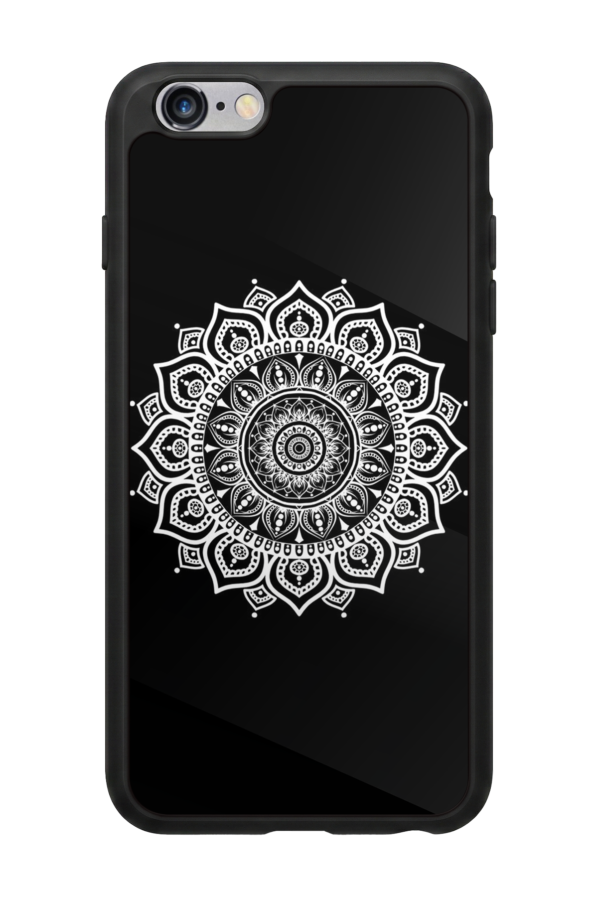 iPhone 6 Plus Uyumlu Mandala Tasarımlı Glossy Premium Kılıf