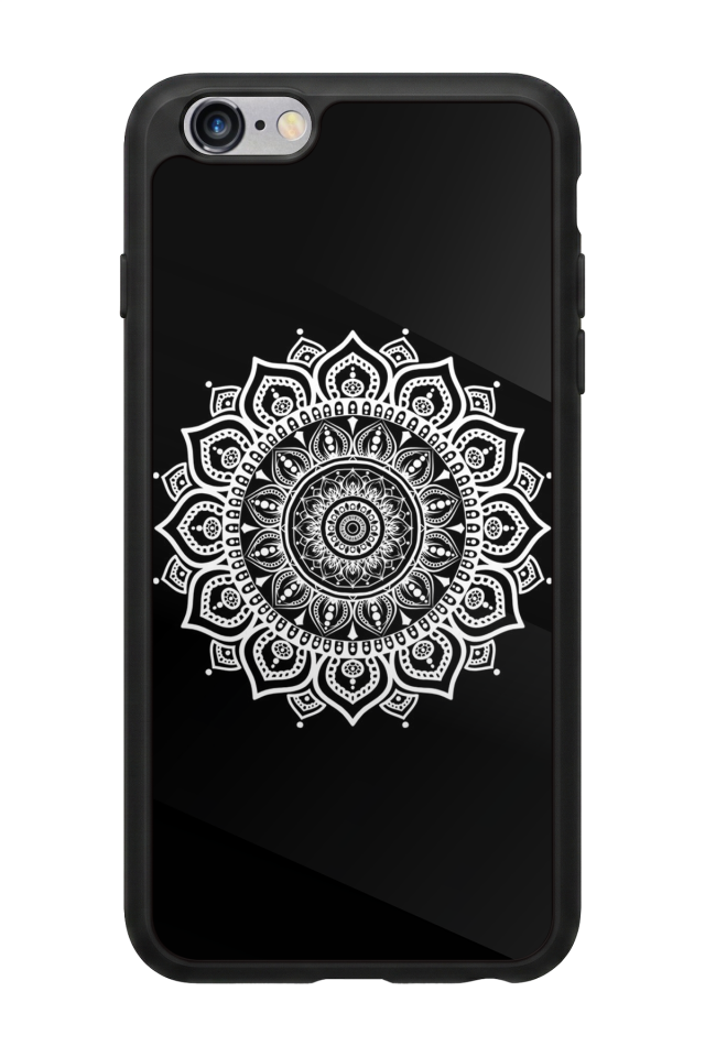 iPhone 6 Plus Uyumlu Mandala Tasarımlı Glossy Premium Kılıf