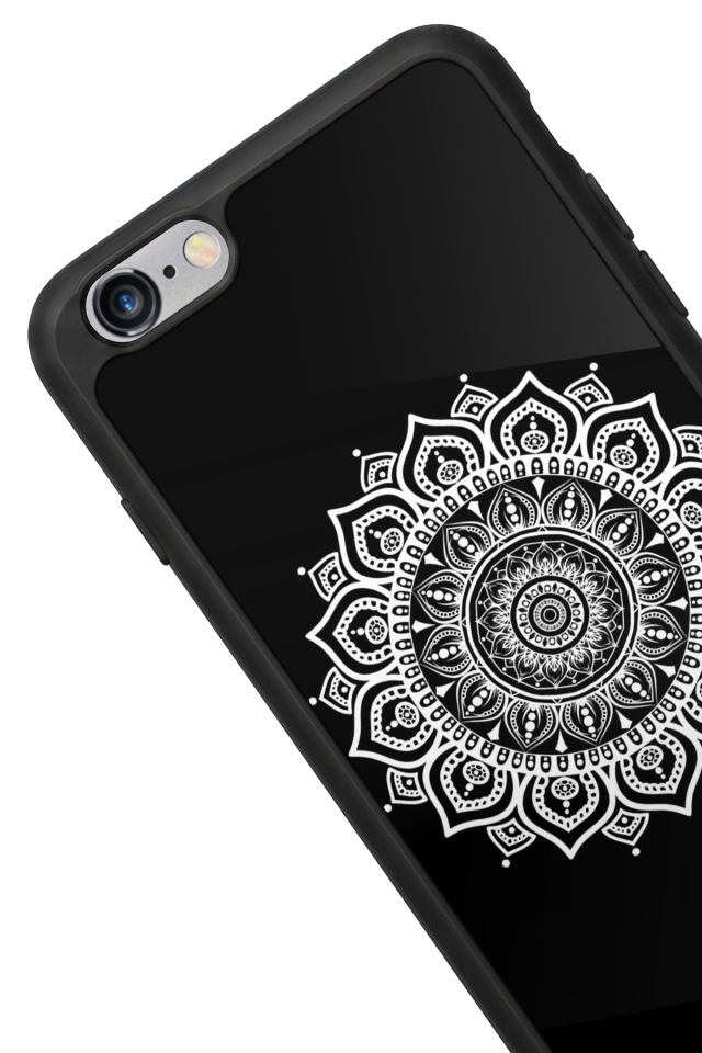 iPhone 6 Plus Uyumlu Mandala Tasarımlı Glossy Premium Kılıf