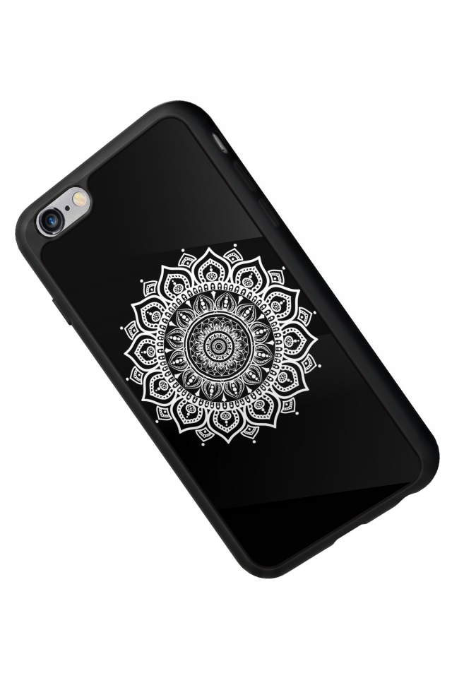 iPhone 6 Plus Uyumlu Mandala Tasarımlı Glossy Premium Kılıf