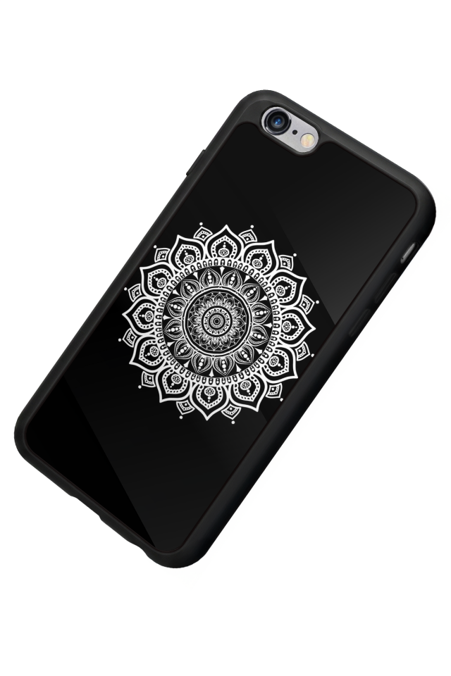 iPhone 6 Plus Uyumlu Mandala Tasarımlı Glossy Premium Kılıf