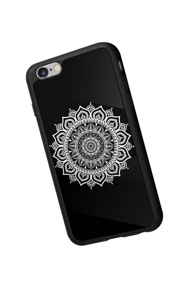 iPhone 6 Plus Uyumlu Mandala Tasarımlı Glossy Premium Kılıf