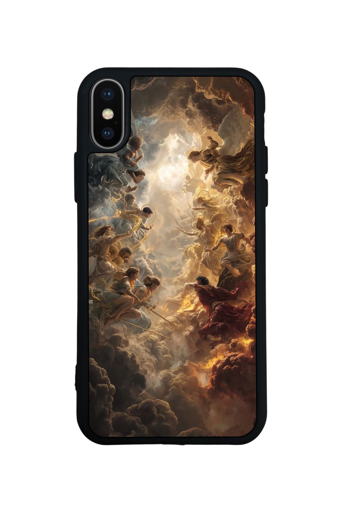 iPhone X/ XS Uyumlu Melek Tasarımlı Glossy Premium Kılıf