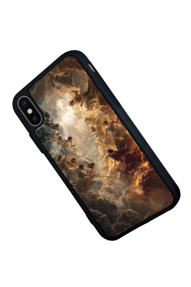 iPhone X/ XS Uyumlu Melek Tasarımlı Glossy Premium Kılıf