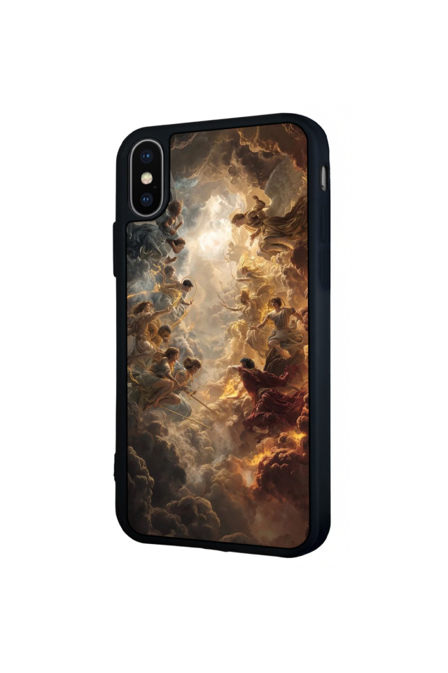 iPhone X/ XS Uyumlu Melek Tasarımlı Glossy Premium Kılıf