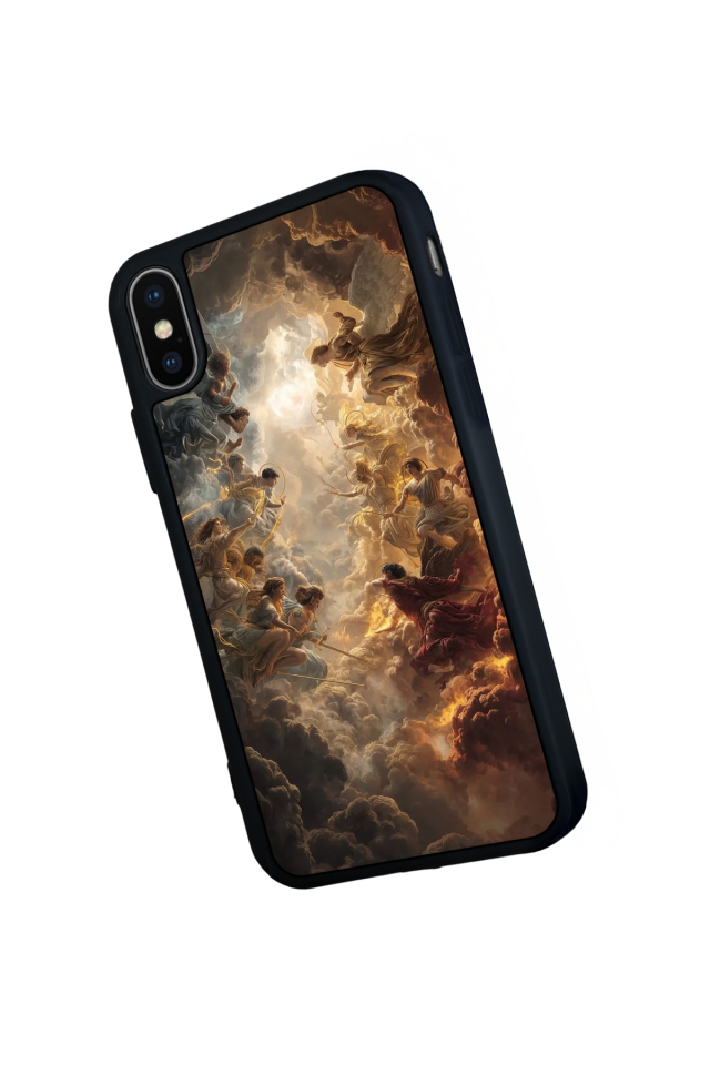 iPhone X/ XS Uyumlu Melek Tasarımlı Glossy Premium Kılıf