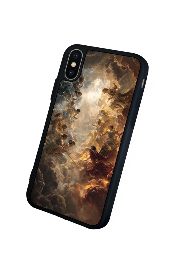 iPhone X/ XS Uyumlu Melek Tasarımlı Glossy Premium Kılıf