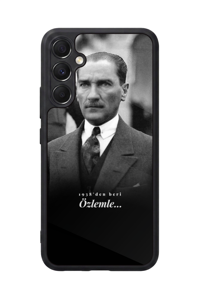 Samsung Galaxy A34 Uyumlu Mustafa Kemal Ataturk Tasarımlı Glossy Premium Kılıf