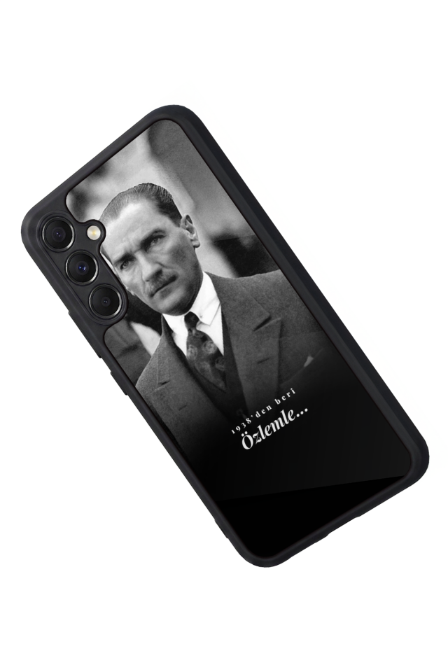 Samsung Galaxy A34 Uyumlu Mustafa Kemal Ataturk Tasarımlı Glossy Premium Kılıf