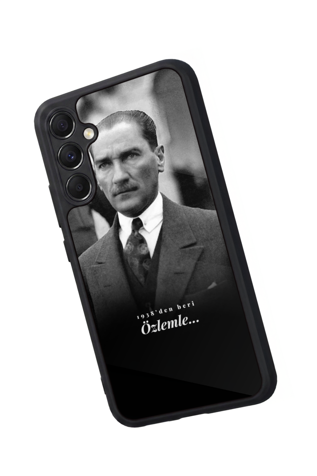 Samsung Galaxy A34 Uyumlu Mustafa Kemal Ataturk Tasarımlı Glossy Premium Kılıf
