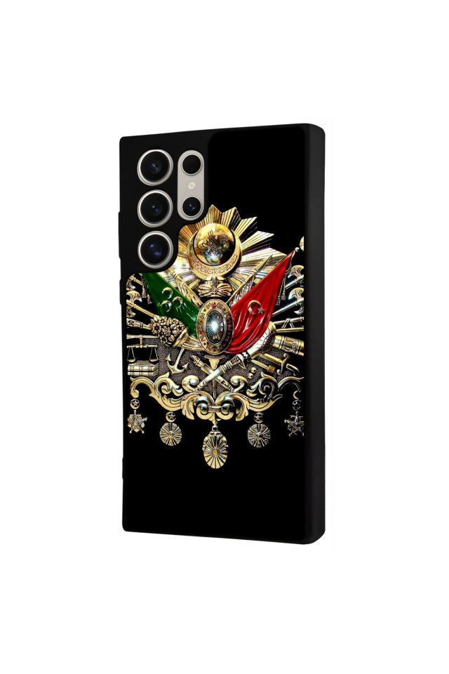 Samsung Galaxy S23 Ultra Uyumlu Osmanli Tugrasi Tasarımlı Glossy Premium Kılıf