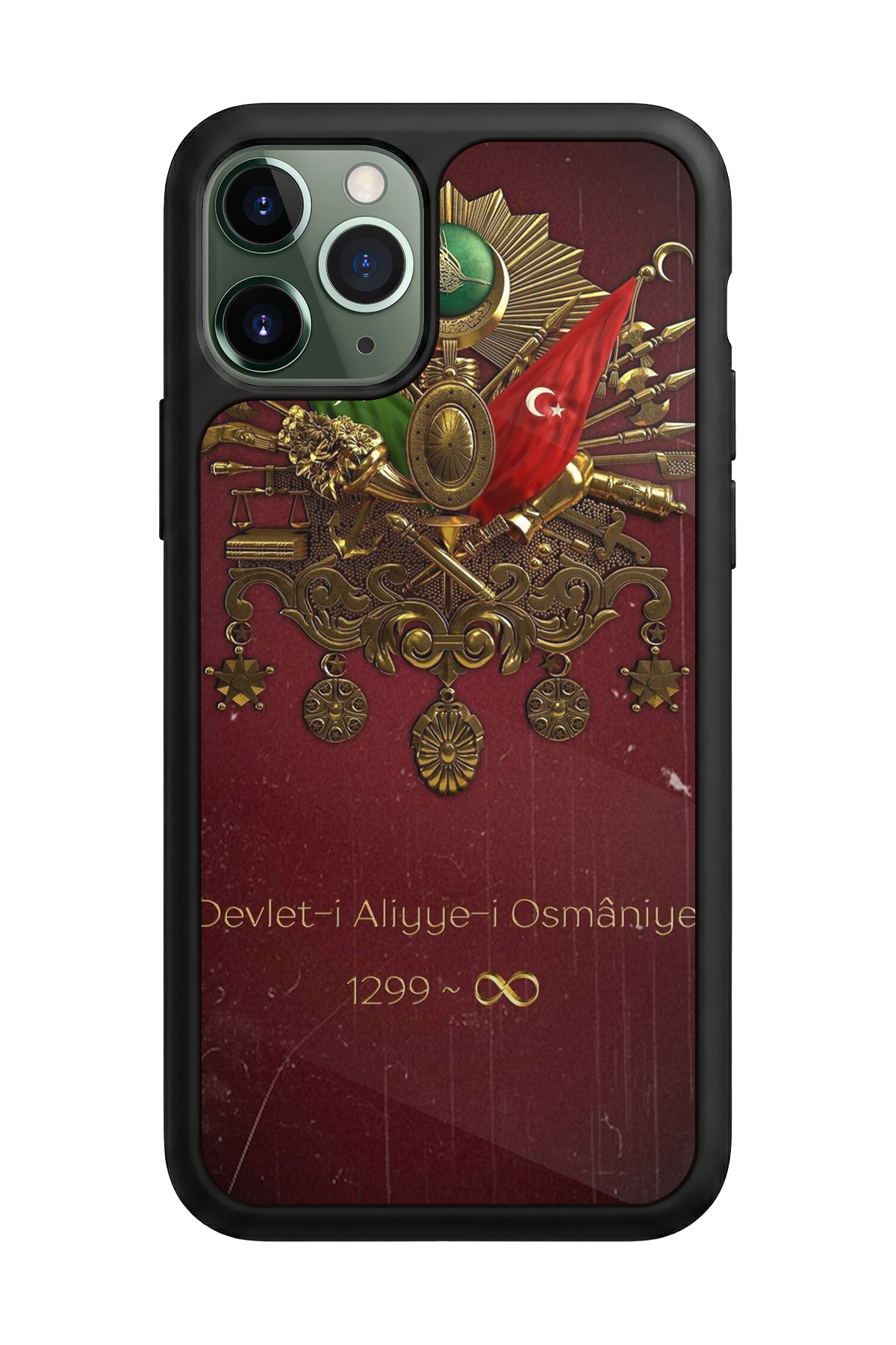 iPhone 11 Pro Uyumlu Osmanli Tugrasi Tasarımlı Glossy Premium Kılıf