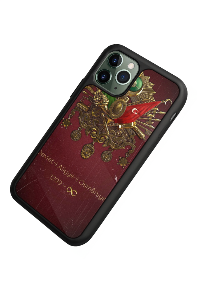 iPhone 11 Pro Uyumlu Osmanli Tugrasi Tasarımlı Glossy Premium Kılıf