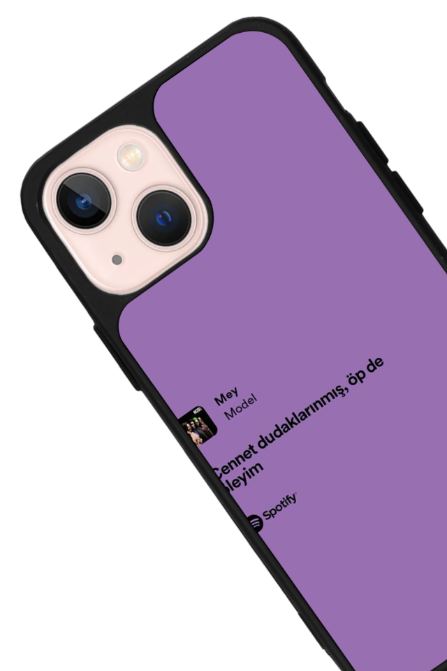 iPhone 15 Uyumlu Sarki Sozleri Tasarımlı Glossy Premium Kılıf