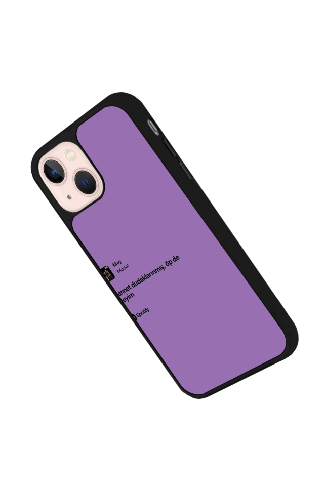 iPhone 15 Uyumlu Sarki Sozleri Tasarımlı Glossy Premium Kılıf