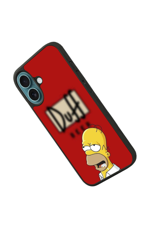 iPhone 16 Uyumlu The Simpsons Tasarımlı Glossy Premium Kılıf