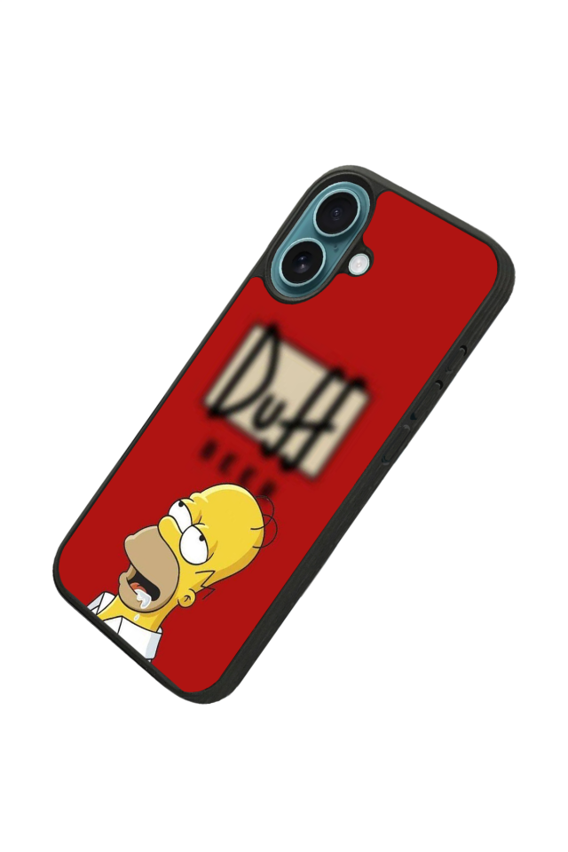 iPhone 16 Uyumlu The Simpsons Tasarımlı Glossy Premium Kılıf