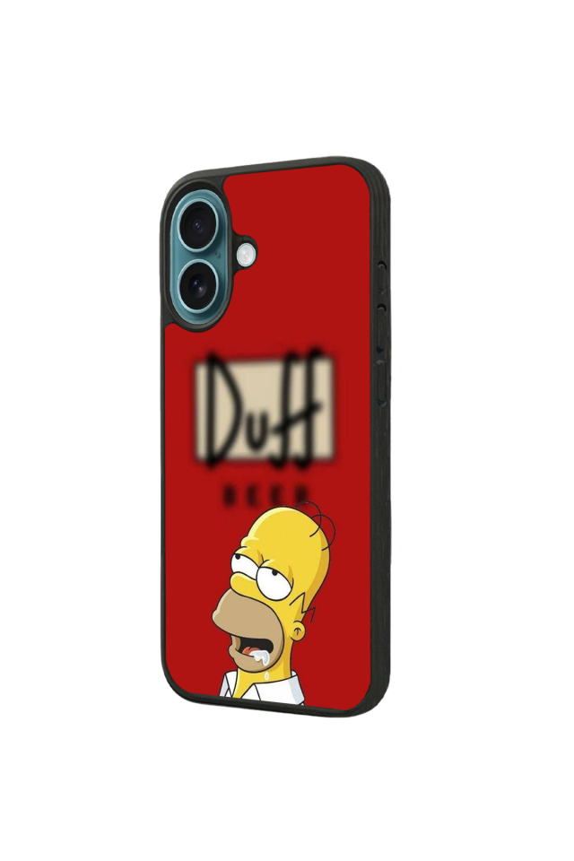 iPhone 16 Uyumlu The Simpsons Tasarımlı Glossy Premium Kılıf