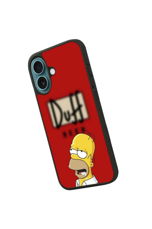 iPhone 16 Uyumlu The Simpsons Tasarımlı Glossy Premium Kılıf