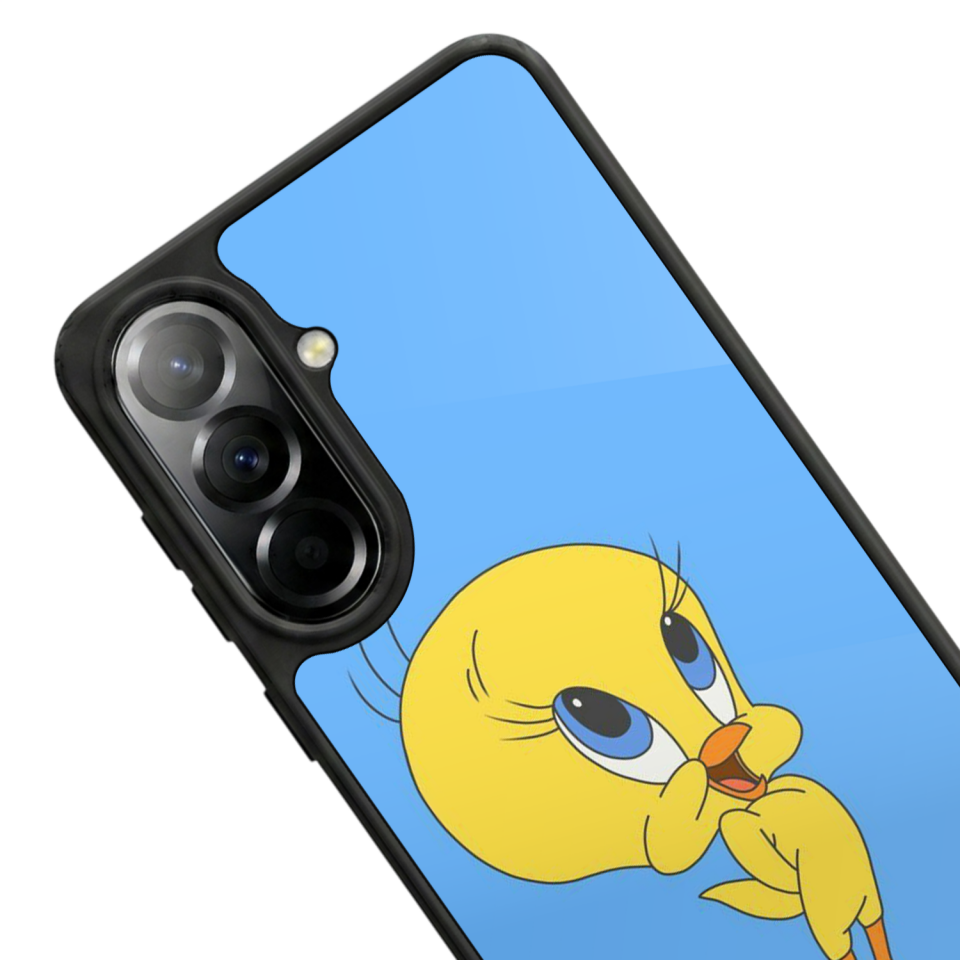 Samsung Galaxy A57 Uyumlu Tweety Tasarımlı Glossy Premium Kılıf