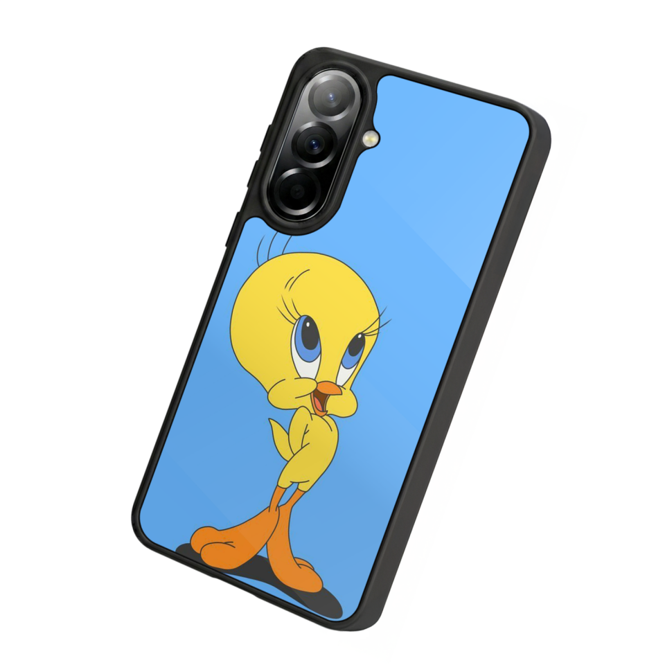 Samsung Galaxy A57 Uyumlu Tweety Tasarımlı Glossy Premium Kılıf