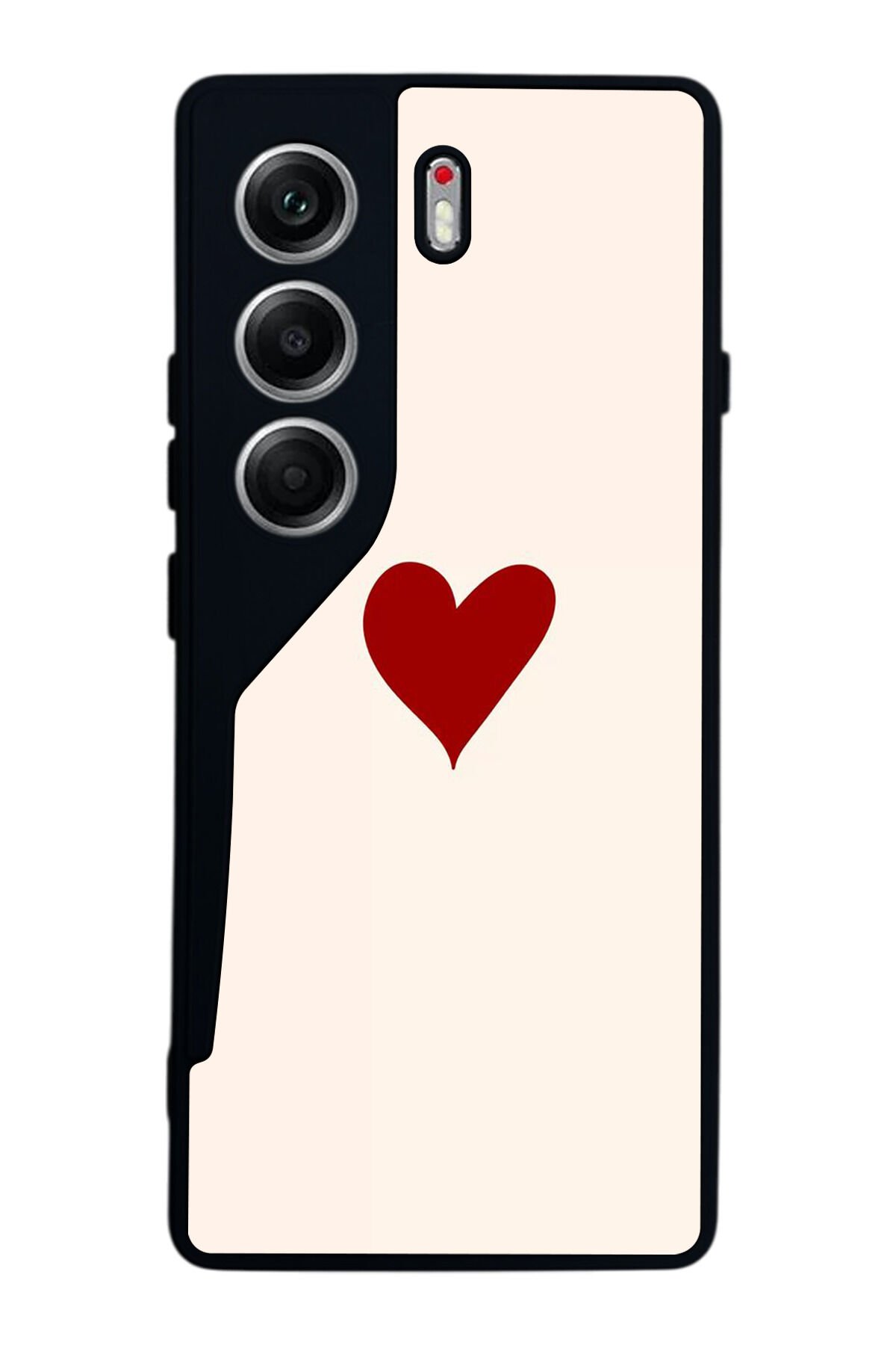 Tecno Camon 40 Uyumlu Kalp Love Tasarımlı Glossy Premium Kılıf