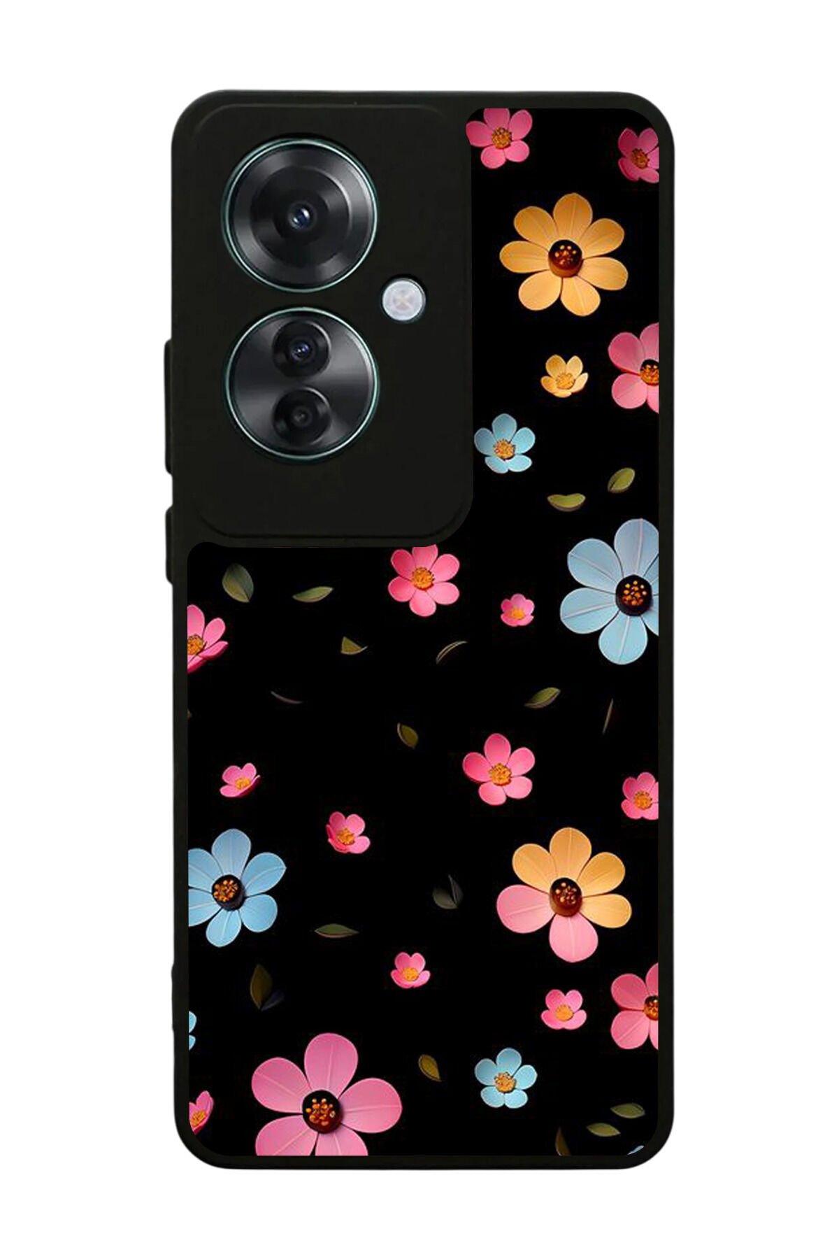 Oppo Reno 11F Uyumlu Cicek Tasarımlı Glossy Premium Kılıf