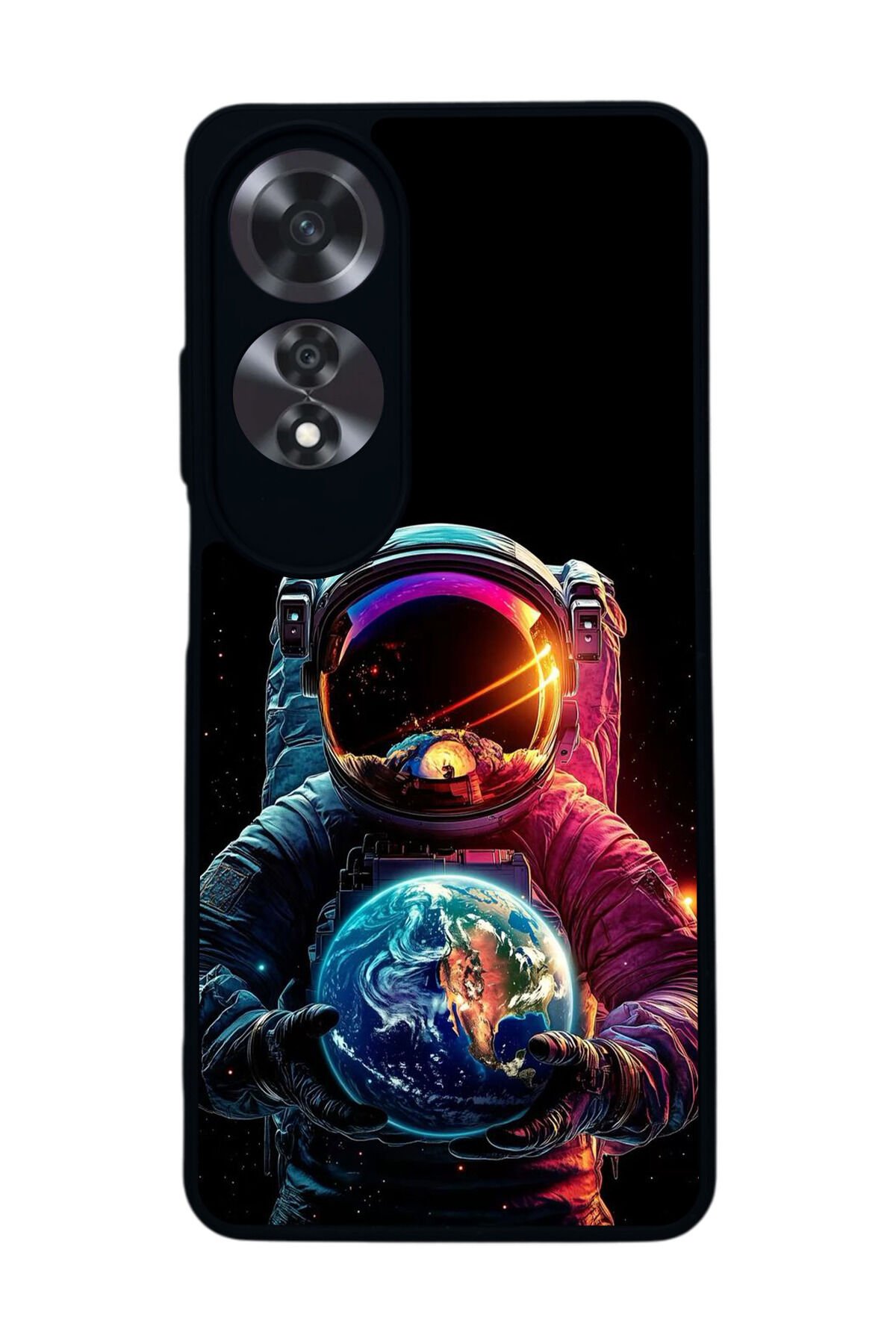 Oppo A60 Mat Siyah uyumlu Kılıf – Yumuşak Silikon, Koruyucu, Şok Emici Kapak