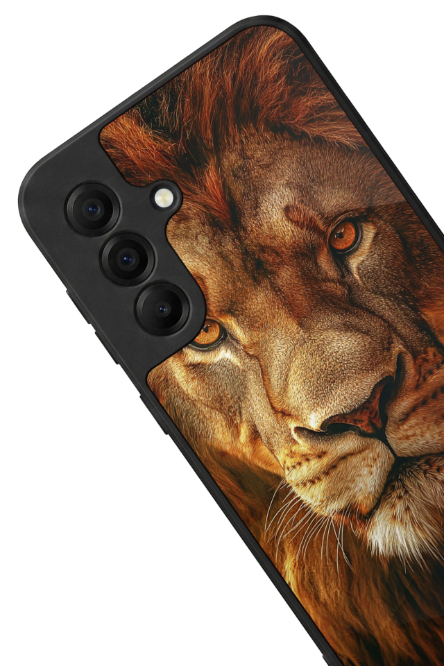 Samsung Galaxy A17 Uyumlu Aslan Tasarımlı Glossy Premium Kılıf
