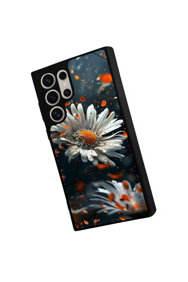 Samsung Galaxy S22 Ultra Uyumlu Cicek Tasarımlı Glossy Premium Kılıf