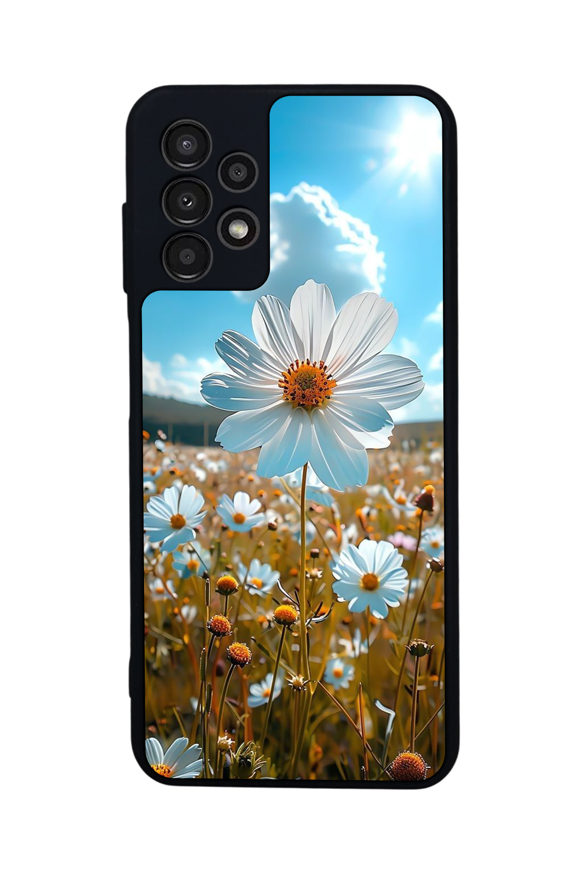 Samsung Galaxy A23 Uyumlu Cicek Tasarımlı Glossy Premium Kılıf