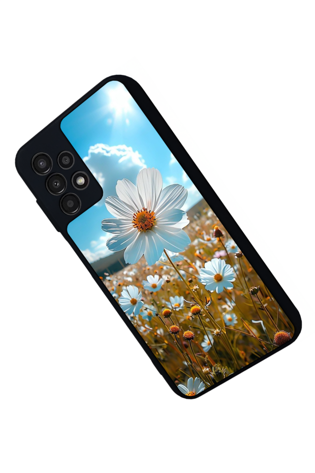 Samsung Galaxy A23 Uyumlu Cicek Tasarımlı Glossy Premium Kılıf