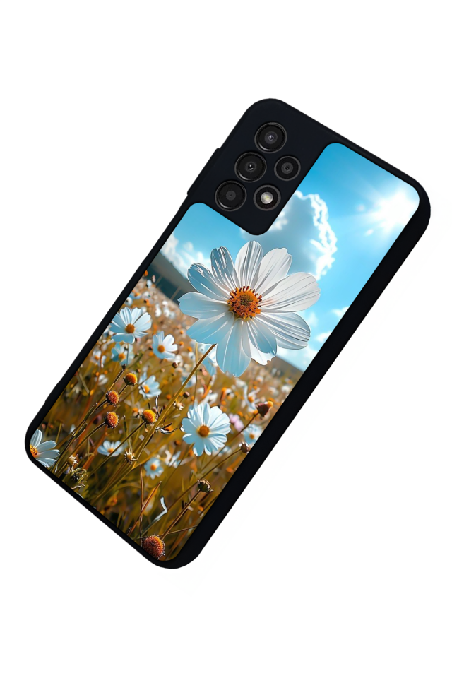 Samsung Galaxy A23 Uyumlu Cicek Tasarımlı Glossy Premium Kılıf