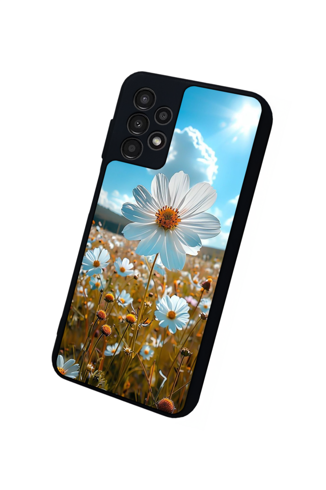 Samsung Galaxy A23 Uyumlu Cicek Tasarımlı Glossy Premium Kılıf
