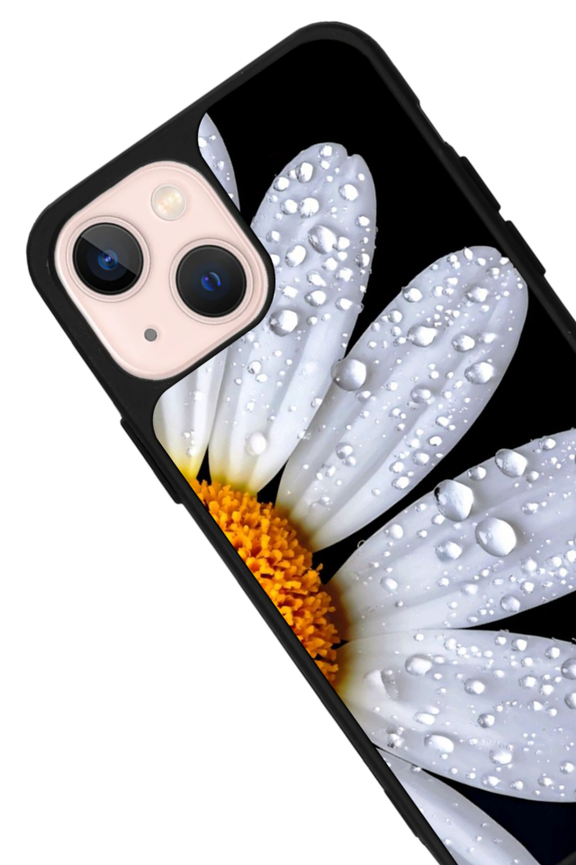 iPhone 14 Plus Uyumlu Cicek Tasarımlı Glossy Premium Kılıf