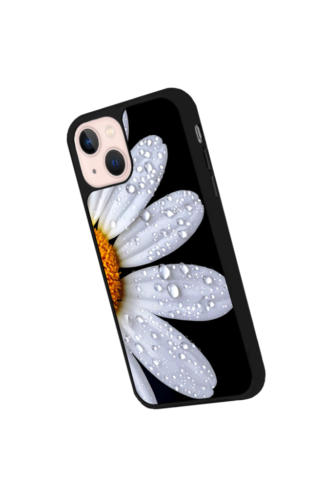 iPhone 14 Plus Uyumlu Cicek Tasarımlı Glossy Premium Kılıf