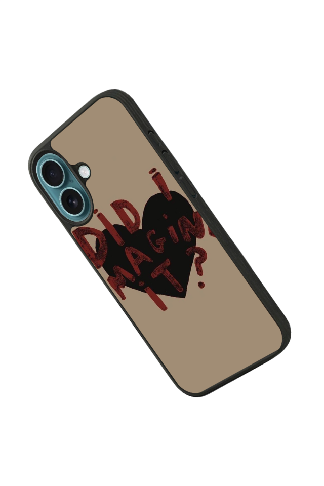iPhone 16 Plus Uyumlu Kalp Love Tasarımlı Glossy Premium Kılıf