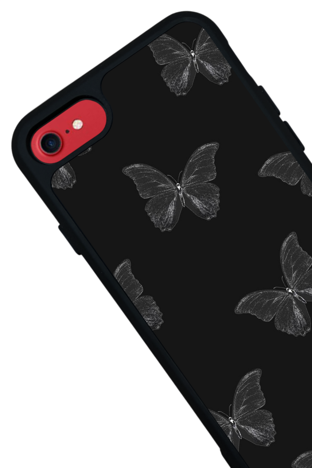 iPhone 7 Uyumlu Kelebek Tasarımlı Glossy Premium Kılıf