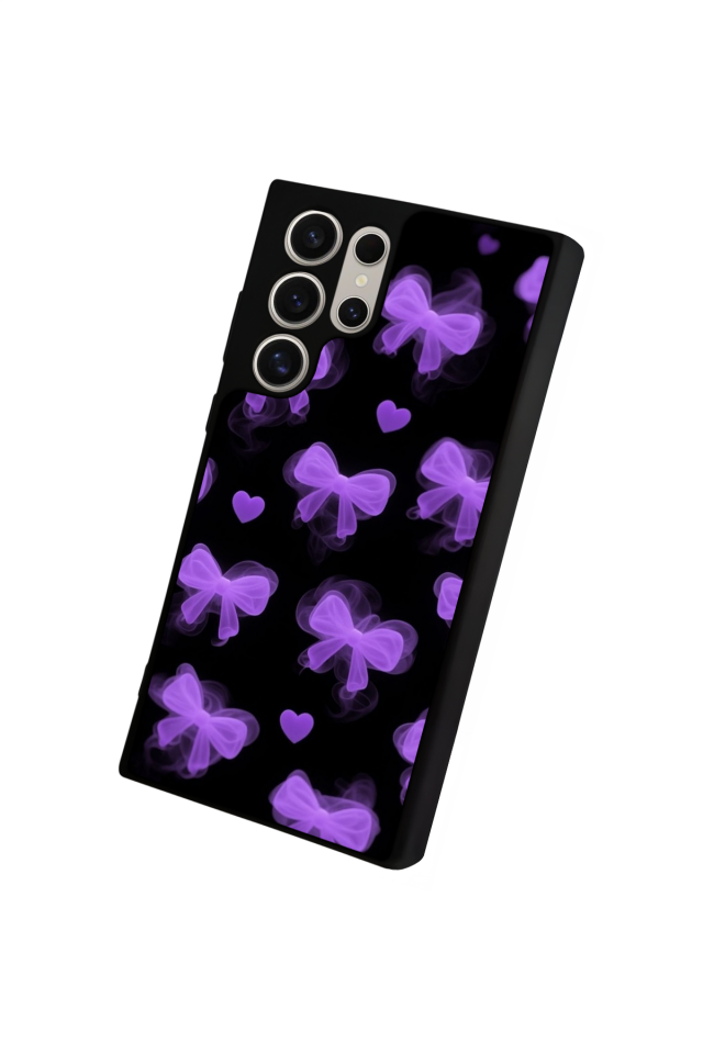 Samsung Galaxy S24 Ultra Uyumlu Kurdele Tasarımlı Glossy Premium Kılıf
