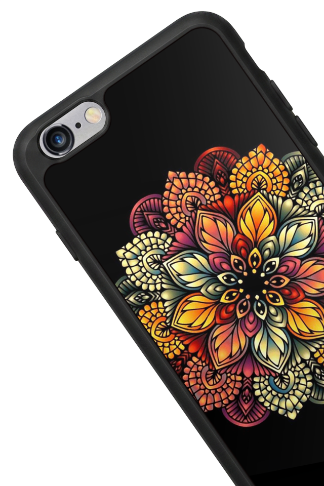 iPhone 6 Plus Uyumlu Mandala Tasarımlı Glossy Premium Kılıf