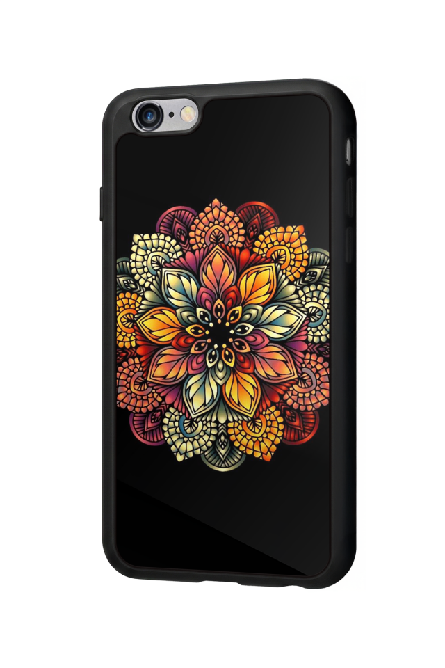 iPhone 6 Plus Uyumlu Mandala Tasarımlı Glossy Premium Kılıf
