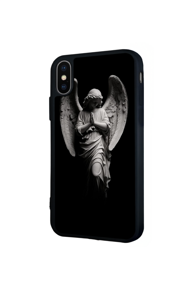 iPhone X/ XS Uyumlu Melek Tasarımlı Glossy Premium Kılıf