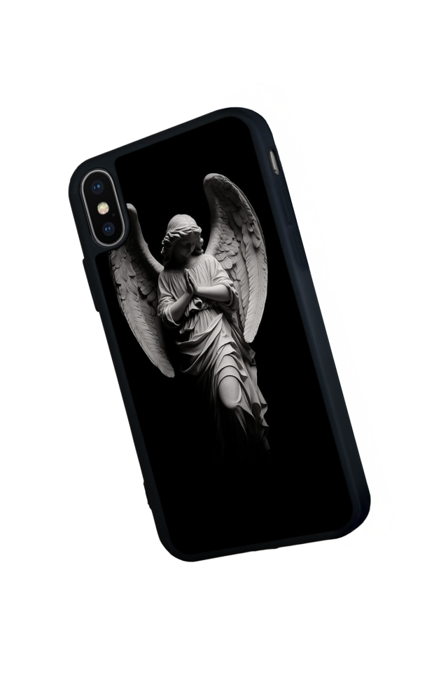 iPhone X/ XS Uyumlu Melek Tasarımlı Glossy Premium Kılıf