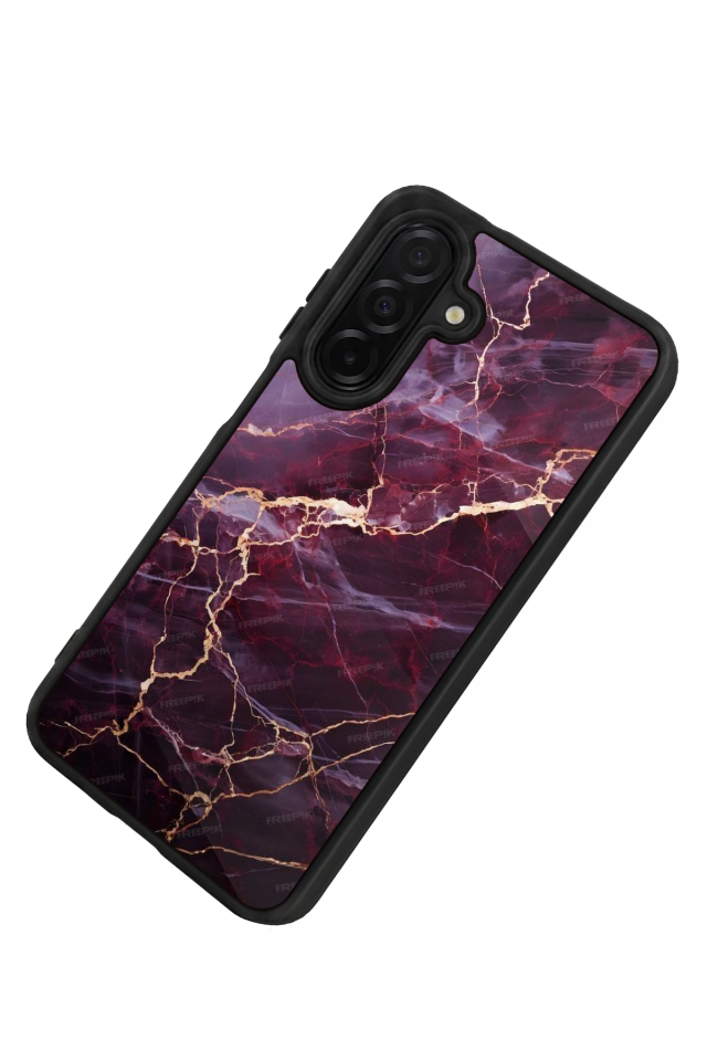 Samsung Galaxy A36 Uyumlu Mermer Marble Tasarımlı Glossy Premium Kılıf