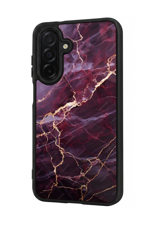 Samsung Galaxy A36 Uyumlu Mermer Marble Tasarımlı Glossy Premium Kılıf